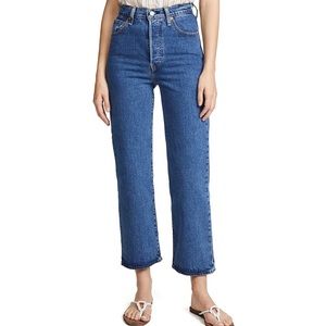 Levi's Premium Ribcage Straight Ankle Jeans 25